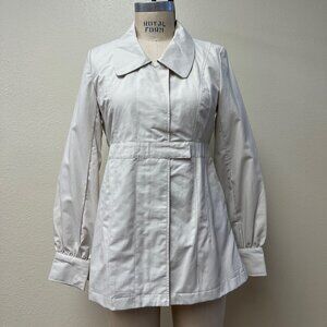 NWT Deadstock 2000s Tulle Brand Retro Windbreaker Trench Coat Jacket Large